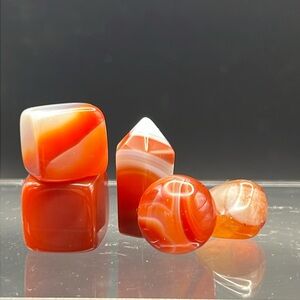 Carnelian Crystal Set